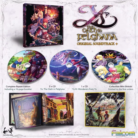 Ys: The Oath in Felghana Original Soundtrack + (CD)