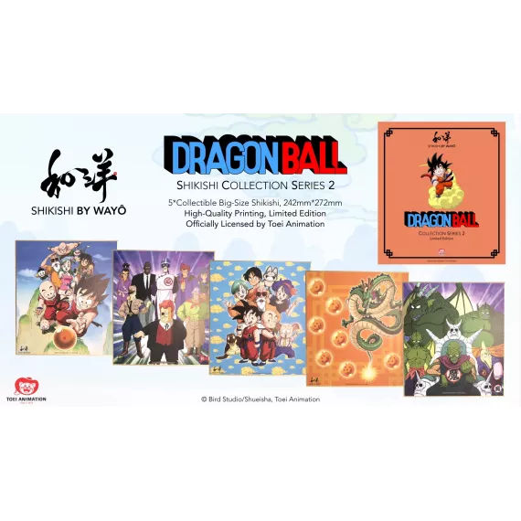 DRAGON BALL SHIKISHI COLLECTION SERIES 2 - Carte/Illustration Wayô - NEUF Sous Blister