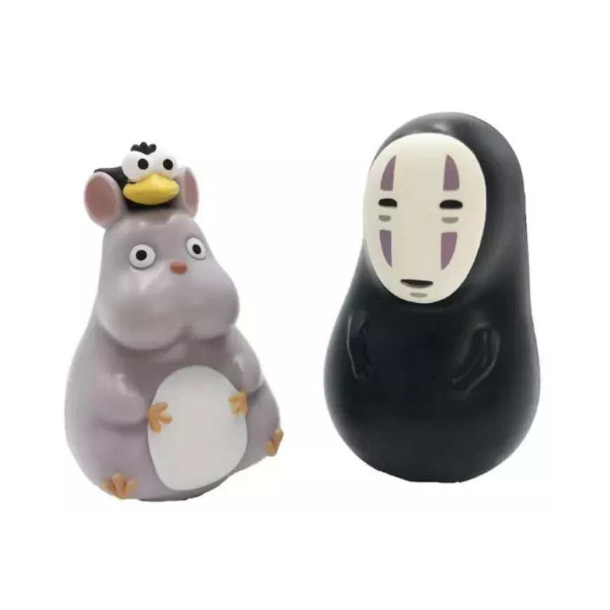 Ghibli Figurines No-Face & Bô Nezumi "Spirited Away"