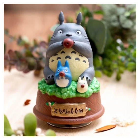 Grande Statue Musicale Totoro joue de l’ocarina - Mon Voisin Totoro