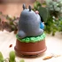 Grande Statue Musicale Totoro joue de l’ocarina - Mon Voisin Totoro
